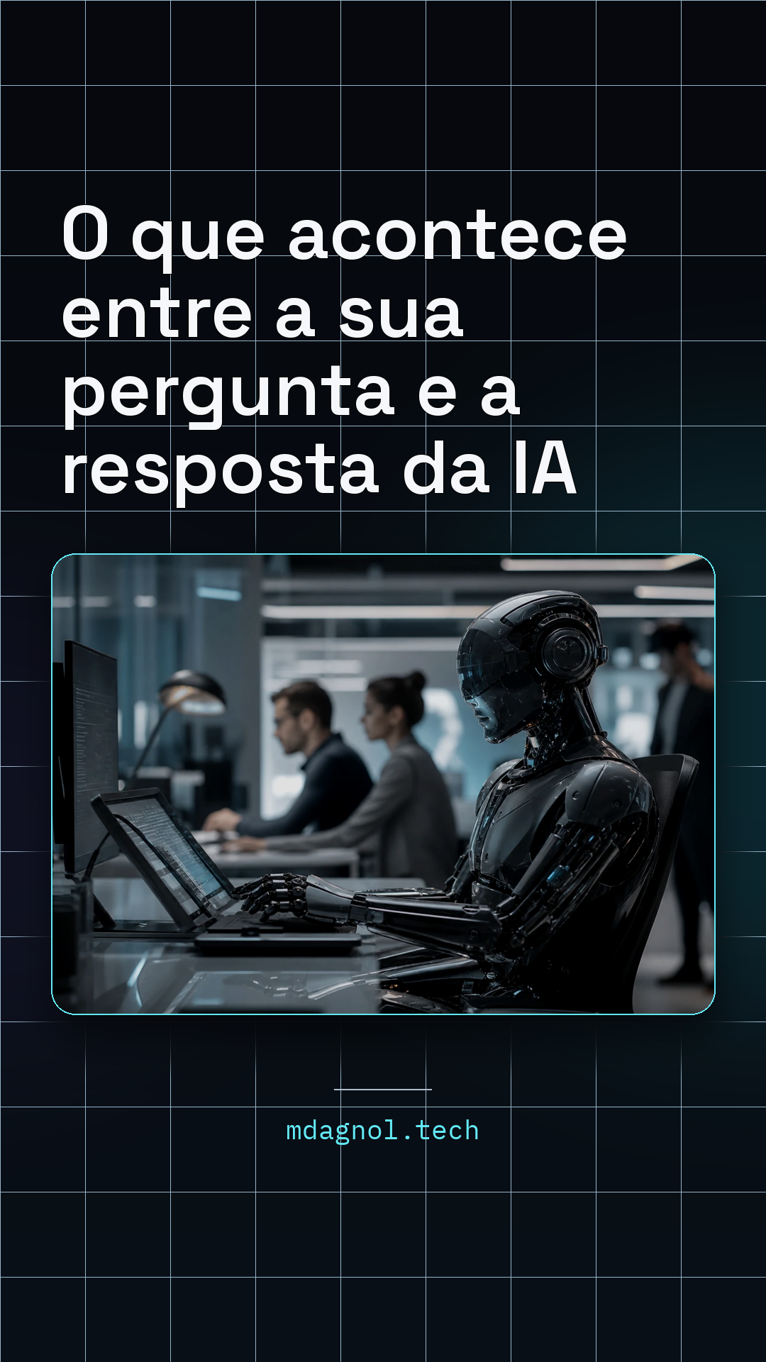 Prévia do card de Story: O que acontece entre a sua pergunta e a resposta da IA